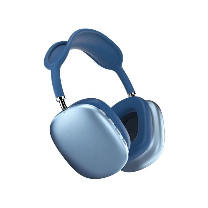 P9 Air Max Kablosuz Mikrofonlu Bluetooth Kulaklık Mavi (P9)
