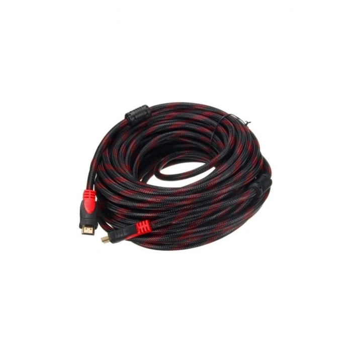 Pl-8014 5m Metre 1080p Hasır Örgülü Hdmı Kablo