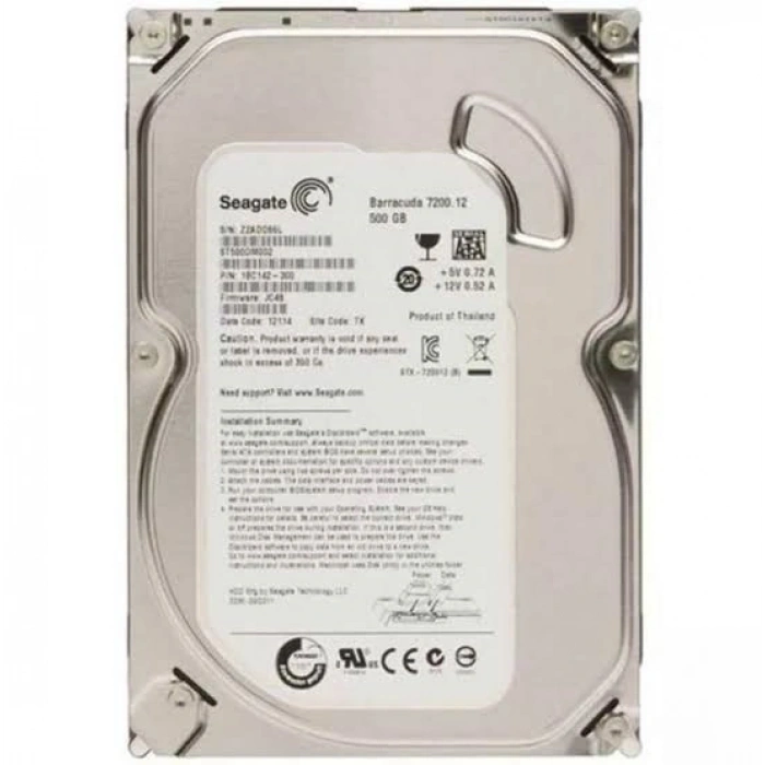Seagate BarraCuda ST500DM002 SATA 3.0 7200 RPM 3.5 500 GB Harddisk