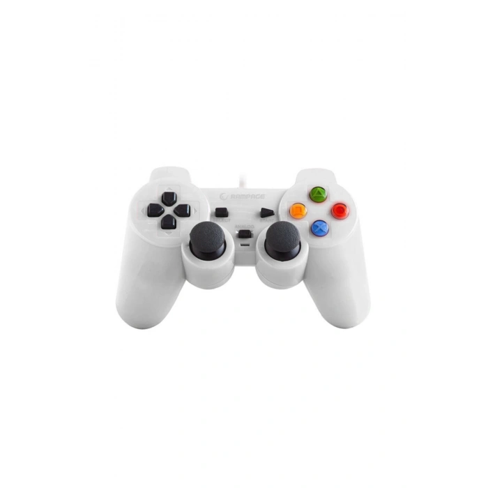 Rampage Sg-R602 Ps3/Pc Beyaz Usb 1.8m Joypad Uyumlu Beyaz Renk