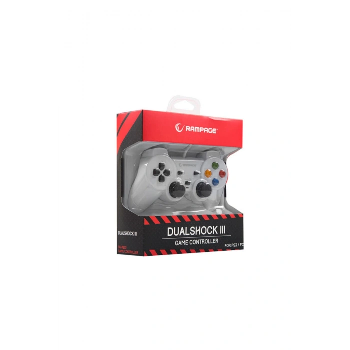 Rampage Sg-R602 Ps3/Pc Beyaz Usb 1.8m Joypad Uyumlu Beyaz Renk