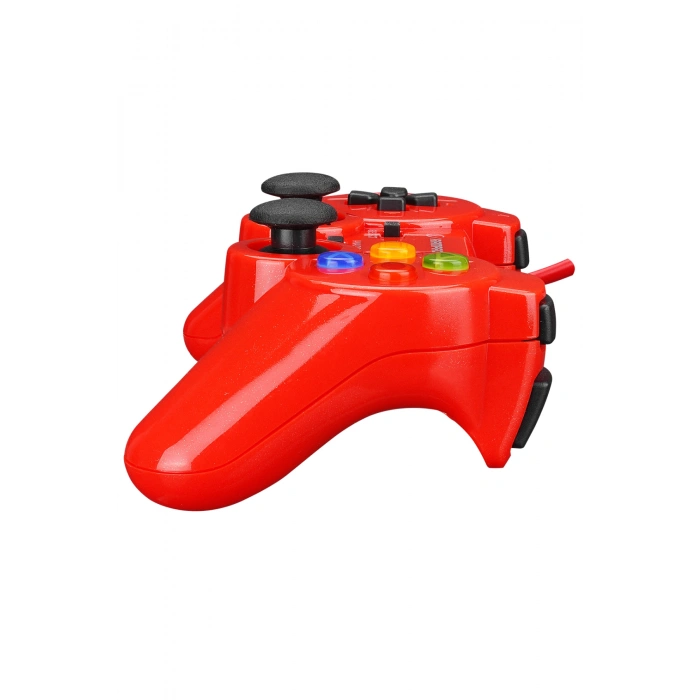 Rampage Sg-R602 Ps3/Pc Beyaz Usb 1.8m Joypad Uyumlu Kırmızı Renk