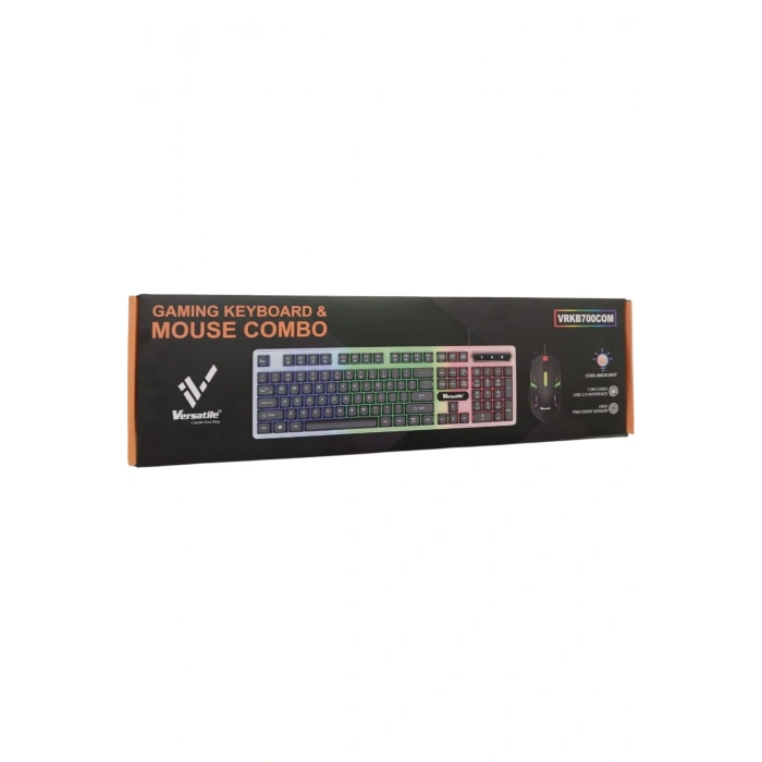 Versatile VRKB700COM Aydınlatmalı Kablolu Gaming Oyuncu Klavye Yüksek Hassasiyetli Optik Mouse Set