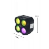 GTS-1835 3 Inç 5 W Mini Boy RGB Led Taşınabilir Usb TF Kart Bluetooth Speaker 500 mAh