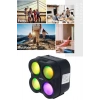 GTS-1835 3 Inç 5 W Mini Boy RGB Led Taşınabilir Usb TF Kart Bluetooth Speaker 500 mAh