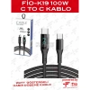 FIOPLUS FP-K19 100W C TO L GÖSTERGELİ KABLO / FIOPLUS K-20 100W C TO C INDICATOR CABLE
