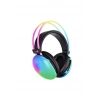 YK Desing PG580 Premium Seri Mikrofonlu RGB LED Işıklı Bluetooth Kablosuz Kafa Üstü Kulaklık