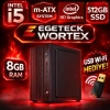 EGETECK Wortex i5 3470 8GB RAM 512GB SSD İntel Hd Graphics Bilgisayar Kasası (Wi8512)