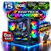 EGETECK Gamarex i5 3470 8GB RAM 128GB SSD GT740 128 BİT Akvaryum Gaming Oyuncu Bilgisayarı (GT8128)