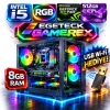 EGETECK Gamarex i5 3470 8GB RAM 512GB SSD GT740 128 BİT Akvaryum Gaming Oyuncu Bilgisayarı (GT8512)