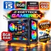EGETECK Gamarex i5 3470 8GB RAM 256GB SSD GDDR6 RX 5500 8GB 256BİT Akvaryum Gaming Oyuncu Bilgisayarı (RX8256)