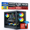 EGETECK Gamarex i5 3470 16GB RAM 128GB SSD GDDR6 RX 5500 8GB 256BİT Akvaryum Gaming Oyuncu Bilgisayarı (RX16128)