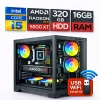 EGETECK Gamarex i5 3470 16GB RAM 320GB HDD GDDR6 RX 5500 8GB 256BİT Akvaryum Gaming 0yuncu Bilgisayarı (RX16320)