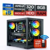 EGETECK Gamarex i5 3470 8GB RAM 320GB HDD GDDR6 RX 5500 8GB 256BİT Akvaryum Gaming Oyuncu Bilgisayarı (RX8320)