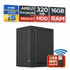 EGETECK Wortex i5 3470 16GB RAM 320GB HDD GDDR6 RX 5500 8GB 256BİT Akvaryum Gaming Oyuncu Bilgisayarı (RX16320)