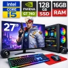 EGETECK Gamex i5 3470 16GB 128GB SSD GT740 4GB Ekran Kartı 27 Monitör Masaüstü Bilgisayar (GMXG16128