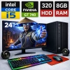 EGETECK Gamework i5 3470 8GB RAM 320GB HDD GT740 4GB Ekran Kartı 24 Monitör Akvaryum Gaming Oyuncu Bilgisayarı