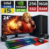 EGETECK Gamework i5 3470 16GB RAM 256GB SSD GT740 4GB Ekran Kartı 24 Monitör Akvaryum Gaming Oyuncu Bilgisayarı