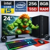 EGETECK Gamework i5 3470 8GB RAM 256GB SSD İntel HD Graphics 24 Monitör Akvaryum Gaming Oyuncu Bilgisayarı