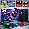 EGETECK Gamework i5 3470 16GB RAM 512GB SSD İntel HD Graphics 24 Monitör Akvaryum Gaming Oyuncu Bilgisayarı