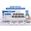 EGETECK 5MP Renkli Gece Görüşlü 8Lİ 250GB HDD AHD Akıllı Güvenlik Kamera Seti