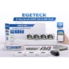 EGETECK 5MP Renkli Gece Görüşlü 4Lü 250GB HDD AHD Akıllı Güvenlik Kamera Seti