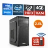 İntel E6600 3.06Ghz  4GB RAM 250GB HDD İntel Hd Graphics Bilgisayar Kasası (i4250)