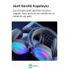 YK Desing PG580 Premium Seri Mikrofonlu RGB LED Işıklı Bluetooth Kablosuz Kafa Üstü Kulaklık