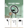Ring Fill Light Led Işıklı Tripod 10 Inç Halka Youtuber Tiktok Makyaj Işığı Ayaklı Tripot