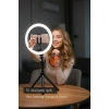 Ring Fill Light Led Işıklı Tripod 10 Inç Halka Youtuber Tiktok Makyaj Işığı Ayaklı Tripot
