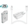Sprange P-L18 25W Lightning USB-C PD Hızlı Şarj Başlık ve Data Kablosu