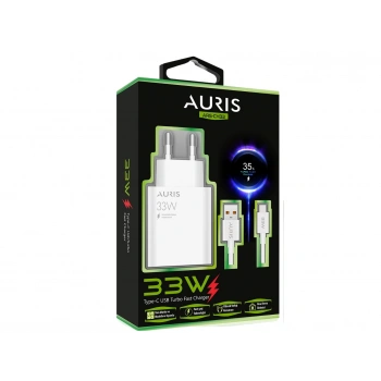 Auris ARS-CH33 Type-C Set 33W Şarj Aleti