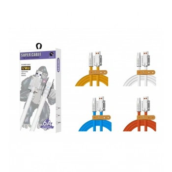 PL-8763 MİCRO USB 6 AMPER HIZLI ŞARJ KABLOSU KARIŞIK RENK