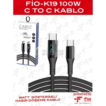 FIOPLUS FP-K19 100W C TO L GÖSTERGELİ KABLO / FIOPLUS K-20 100W C TO C INDICATOR CABLE