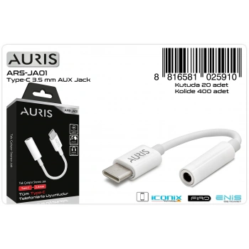 Auris ARS-JA01 Type-C to Aux Dönüştürücü