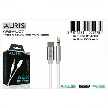 Auris Aux Kablo Type-C Tak Çalıştır ARS-AU07 9475