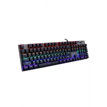 KL-138 Blue Switch Mekanik RGB Efekli Işıklı Oyuncu Klavye Q TR