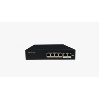 URANIUM POE-4002-48W 4 PORT 10/100 + 2 PORT 10/100 RJ45 UPLINK 48W POE SWITCH