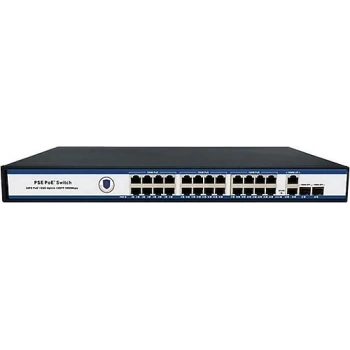 Nova NVC-PSE2422G 24 Port 10/100/1000 Mbps Gigabit PoE Switch