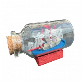 Orta Boy Şişe İçerisinde Gemi Maketi