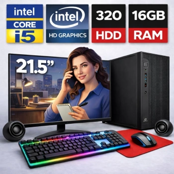 EGETECK WorkPro i5 3470 16GB 320GB HDD İntel HD Graphics 21.5 Monitör Masaüstü Bilgisayar