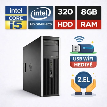 Hp Compaq Elite Yatay Kasa İ5-2400 8Gb Ddr3 320 Gb hdd (İKİNCİ EL)