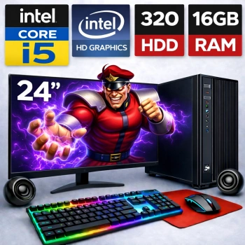 EGETECK Gamework i5 3470 16GB RAM 320GB HDD İntel HD Graphics 24 Monitör Akvaryum Gaming Oyuncu Bilgisayarı