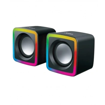 Jedel S-575 3.5mm TRS - USB Güç - Renkli Rgb Işıklı 1+1 Hoparlör Speaker