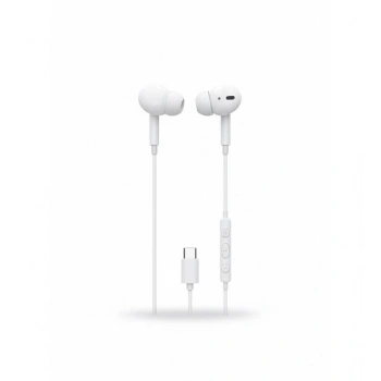 Lucatech LH-307 Type-C Mikrofonlu Stereo Kulak İçi Kulaklık - Beyaz
