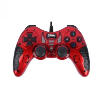 Concord USB-606 Usb 2.0 Double Shock Joystick Oyun Kolu (Kırmızı Renk)