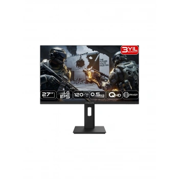 Fazeon X27F120QP 27 120Hz 0.5ms Lg Nano Fast IPS 2k Qhd Hdmı*1 +Dp*1+Usb*1 Pıvot Gamıng Monıtor