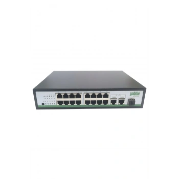 GABBLE GAB-P162MGS 10/100M 16 PORT POE Switch + 2x1000M UPLINK + 1xSFP 260W
