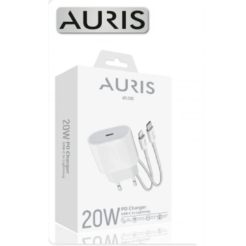 Auris Ars-Ch50 Iphone 8, 11, 12, 13, 14 Pro ve Promax Uyumlu 20w Pd Sarj Seti