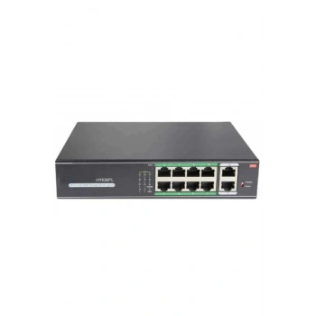 PG H1108PLS 8 Port 10/100Mbps PoE Switch 2 Uplink - 8 Port PoE Switch 100W Watt